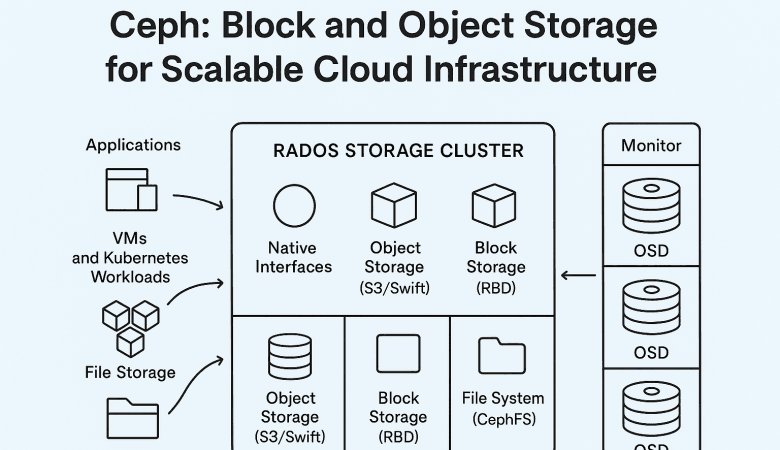 Ceph Block and Object Storage for Scalable Cloud Infrastructure