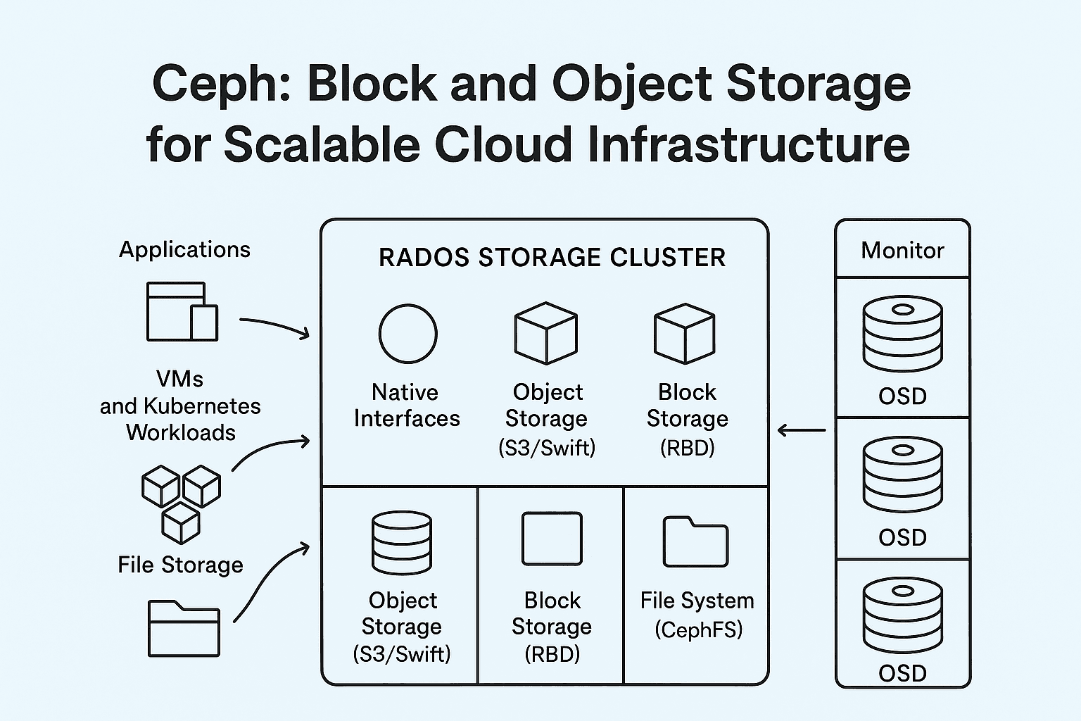 Ceph Block and Object Storage